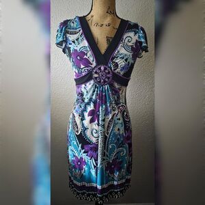 Y2K A. Byer Vintage Midi Dress Fairycore Grunge